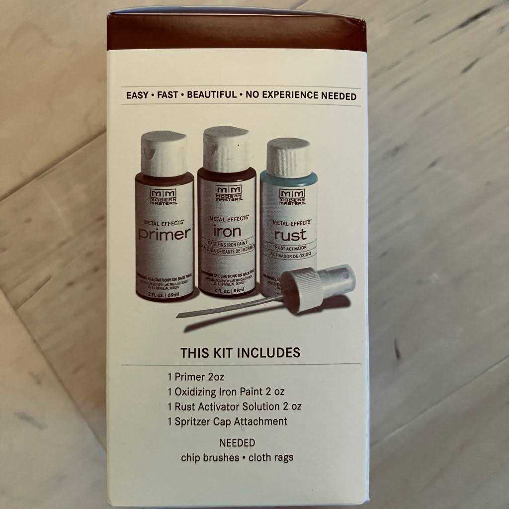 Modern Masters Metal Effects Oxidizing Finish Kit-Rust - Image 3