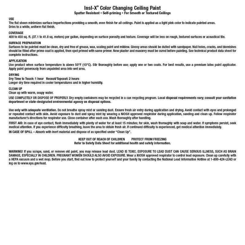 Insl-x Color Changing Ceiling Paint 1 gal - Image 3