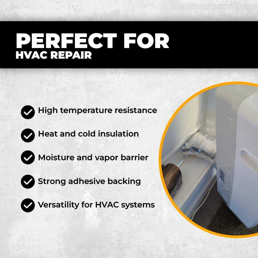 WOD Tape Aluminum Foil Tape 50 yd. for Hvac Insulation Duct Metal - Image 5