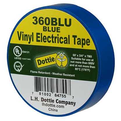 Morris Vinyl Plastic Electrical Tape 7Mil X 3/4 X 60' PVC - Image 3