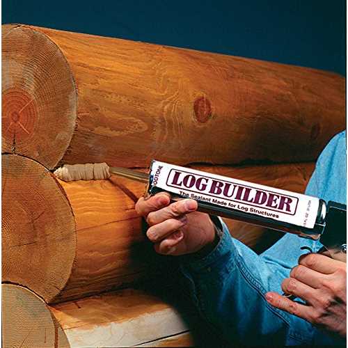 Sashco Log Builder Acrylic Latex Chinking Sealant, 10.5 oz Cartridge, Woodtone (Case of 12)
