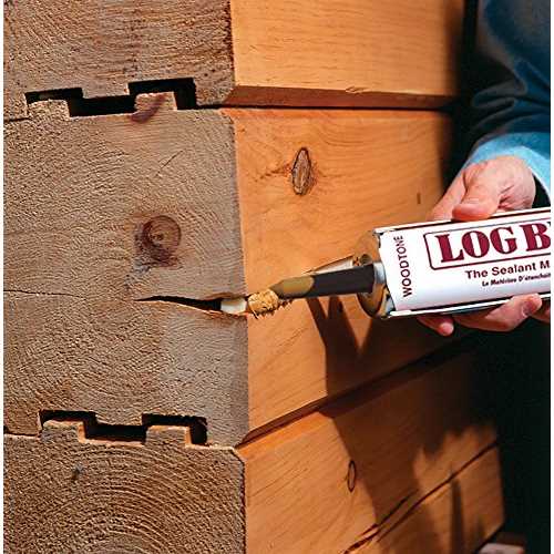 Sashco Log Builder Acrylic Latex Chinking Sealant, 10.5 oz Cartridge, Woodtone (Case of 12) - Image 3