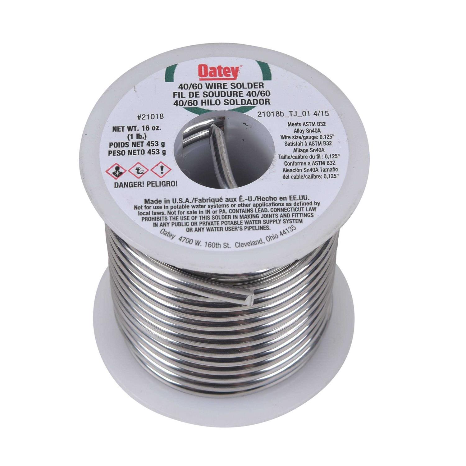 Oatey 21018 Leaded Solder 1 lb Carded Solid - Image 4