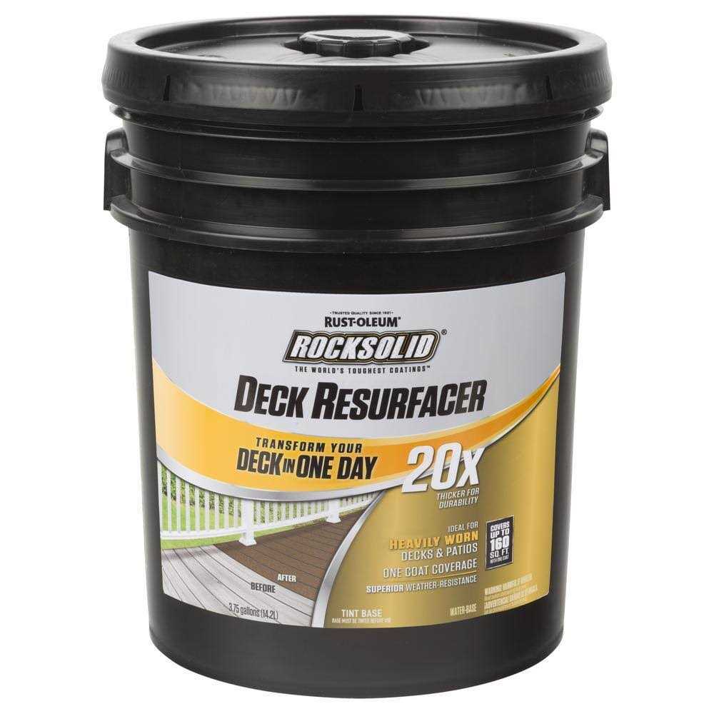 Rust-Oleum RockSolid 4 gal Exterior 20X Deck Resurfacer - Image 3