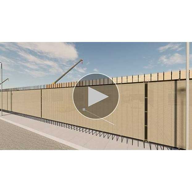 Patio 4 x 25 Fence Privacy Screen Commercial Mesh Shade Fabric with Brass Outdoor Windscreen - Image 5