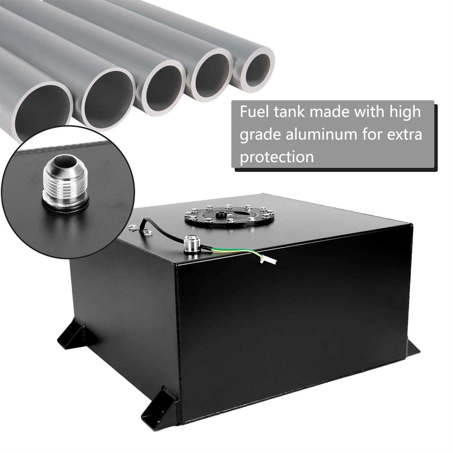 Superfastracing 10 Gallon Aluminum Fuel Cell Gas Tank with Level Sender Kit - Image 3