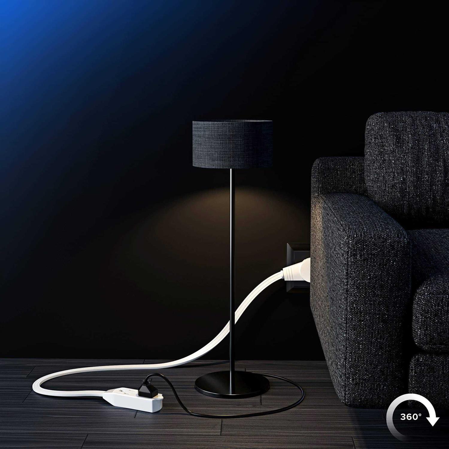 Maximm Cable 360 Rotating Flat Plug Extension Cord/Wire - Image 3