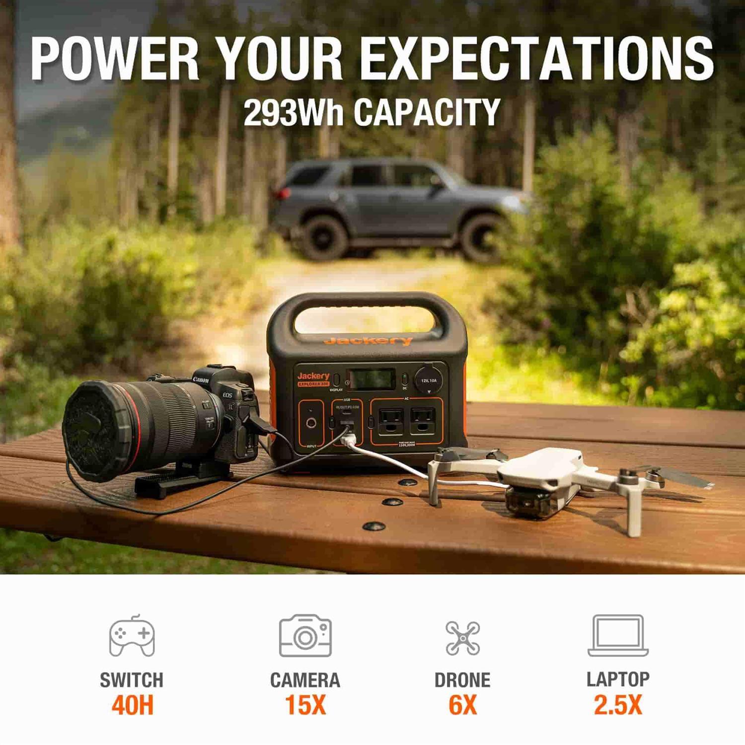 Jackery Portable Power Station Explorer 300 293Wh Backup Lithium Battery - Image 4