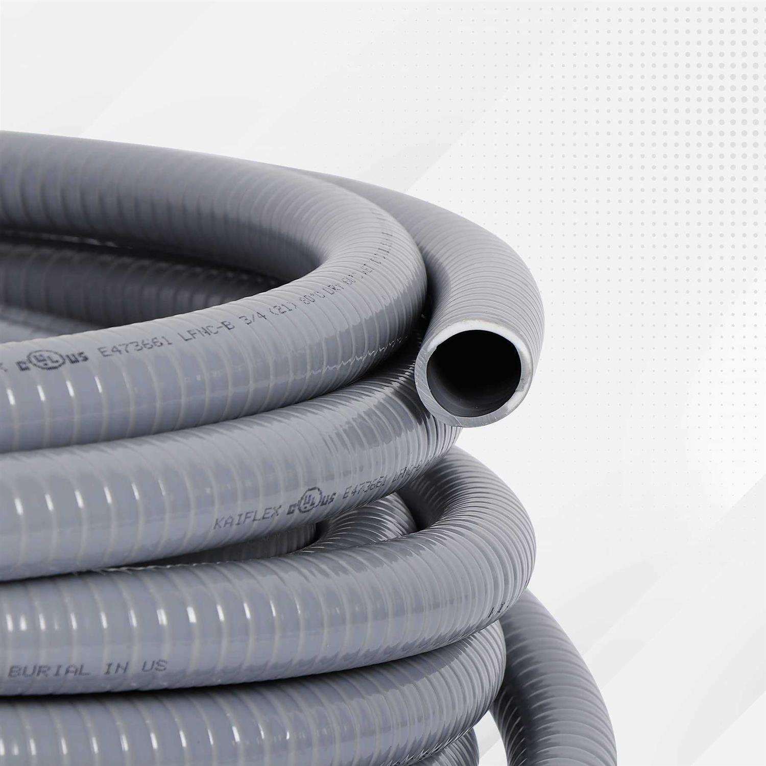 Neorexon Liquid-Tight Conduit and 10 Pieces of Connector Kit, Electrical Conduit Flexible Conduit with 5 Straight and 5 90-Degree - Image 3