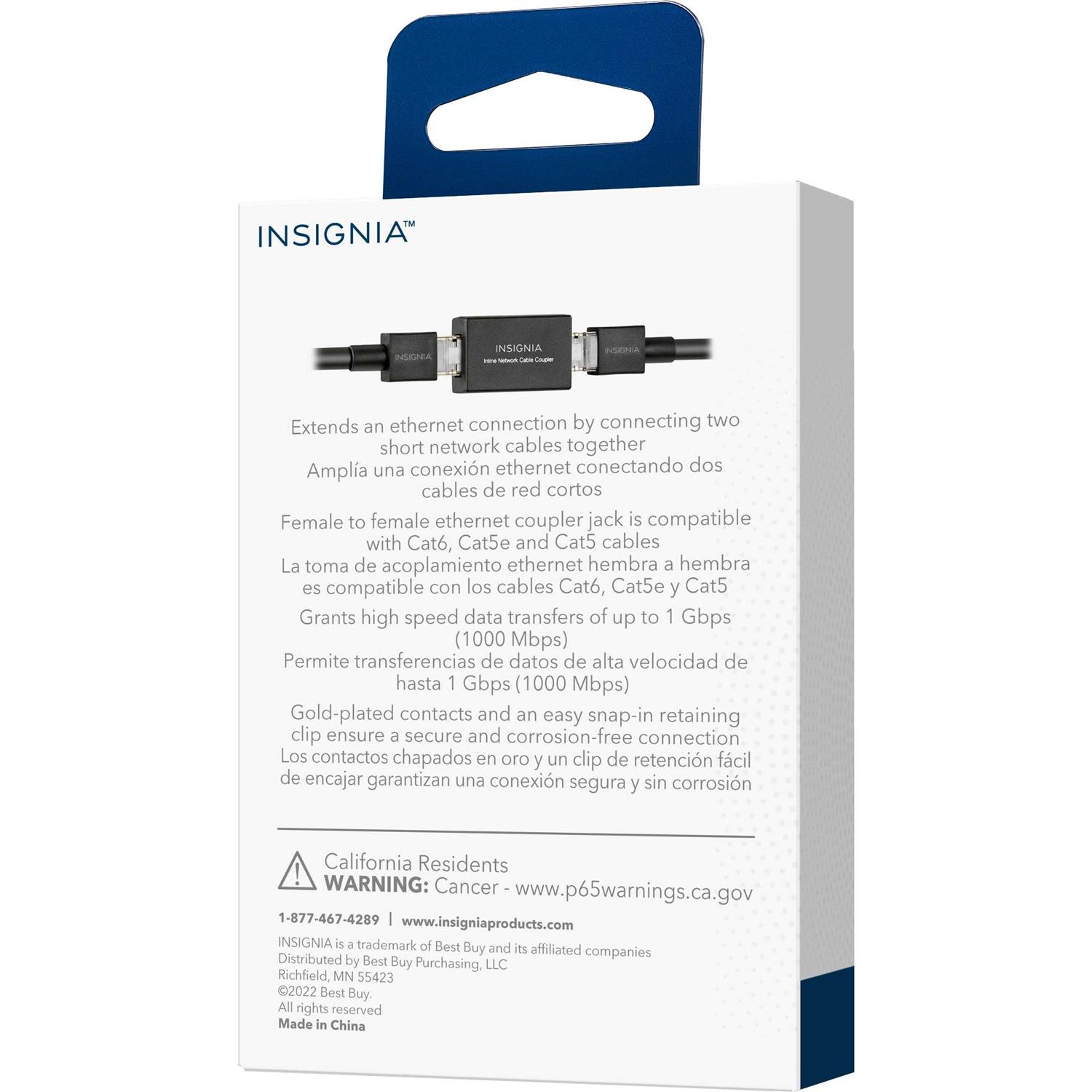 Insignia Cat-6 RJ-45 In-Line Coupler - Image 5