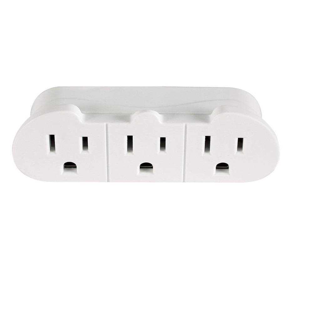 Hyper Tough 3-Outlet Grounded Plug-In Type Wall Tap