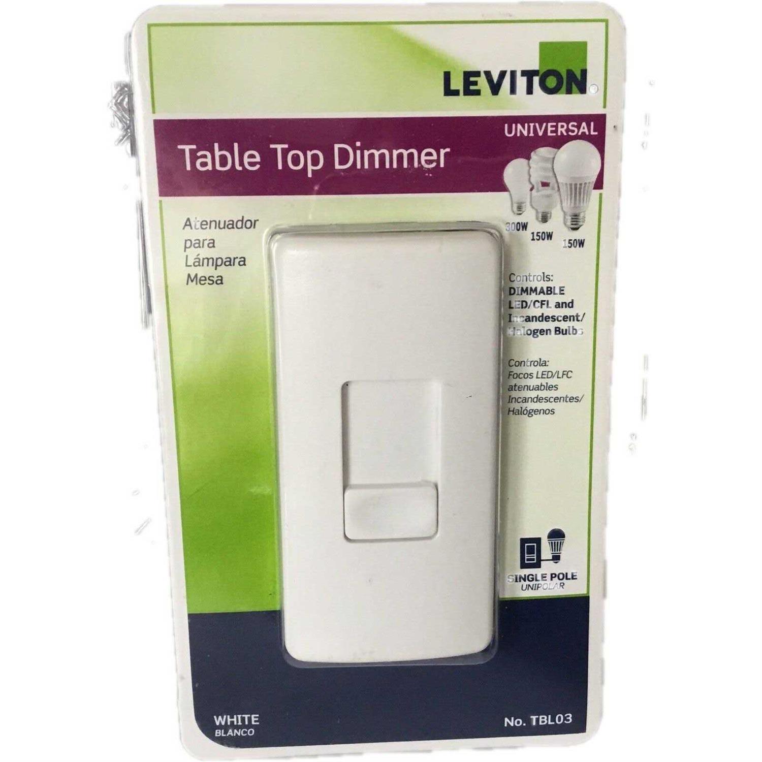 Leviton White Tabletop Dimmer R12-TBL03-10W - Image 5