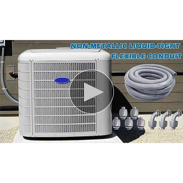 Ansgery 25ft Electrical Conduit Kit,with 5 Straight and 3 Angle Fittings Included,Flexible Non Metallic Liquid Tight Electrical Conduit - Image 3