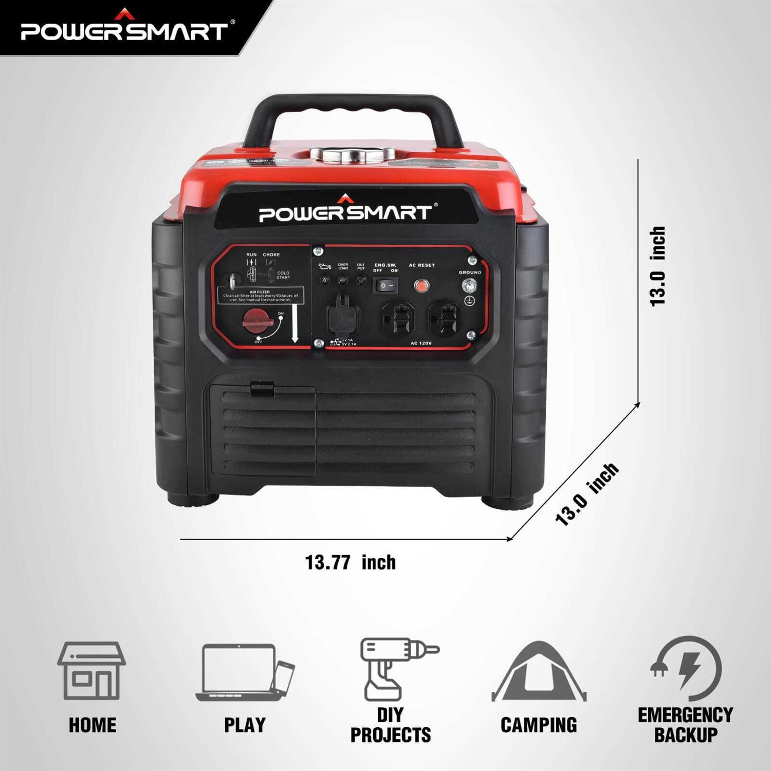Powersmart PS55 1500W Inverter Gas Generator - Image 4