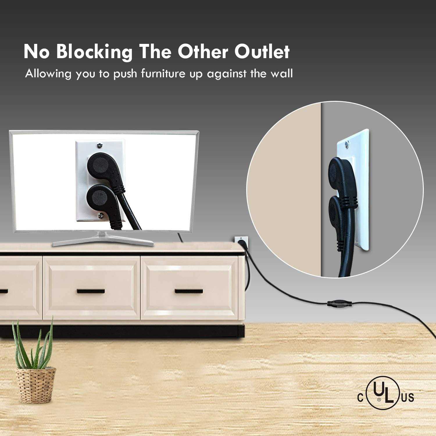 Firmerst 1875W 15A Extension Cord Flat Plug - Image 2