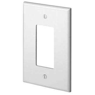 Leviton White 1-Gang Decorator/Rocker Wall Plate