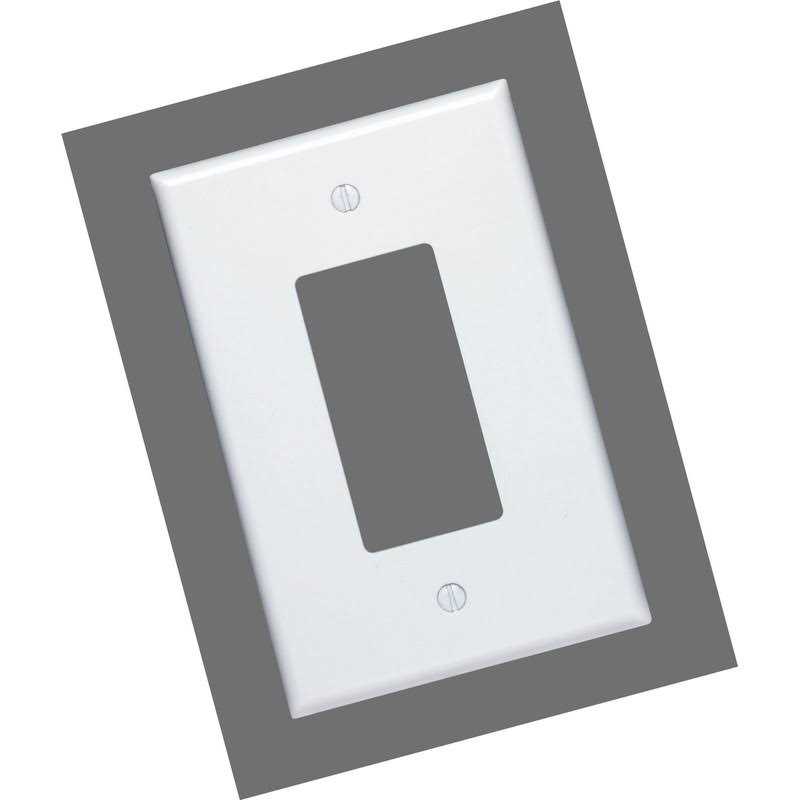 Leviton White 1-Gang Decorator/Rocker Wall Plate - Image 3