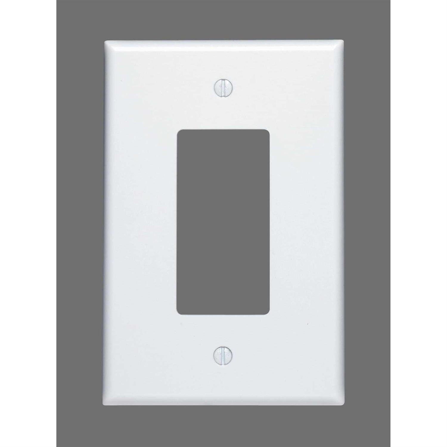 Leviton White 1-Gang Decorator/Rocker Wall Plate - Image 5