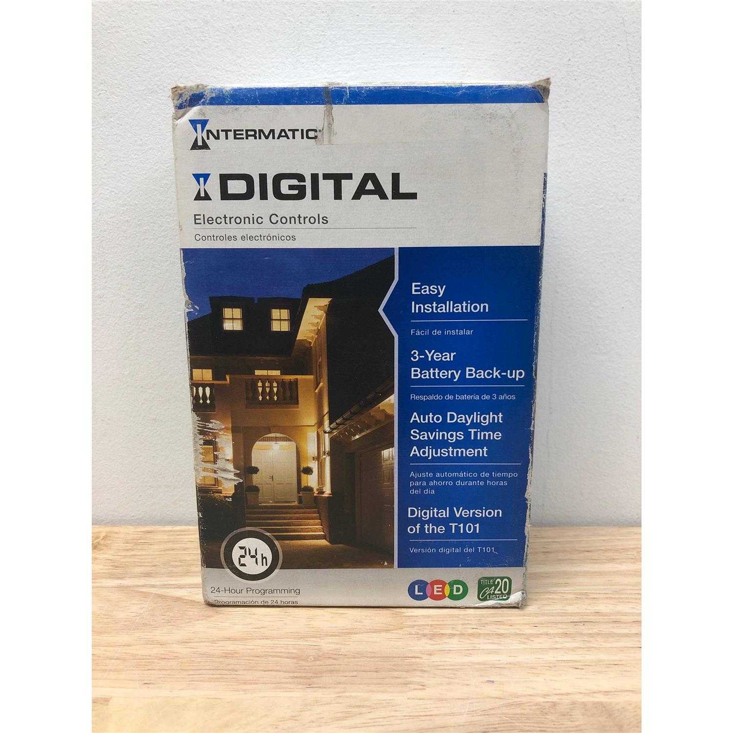 Intermatic 20 Amp 24-Hour SPST 1-Circuit Digital Time Switch DT101 - Image 3