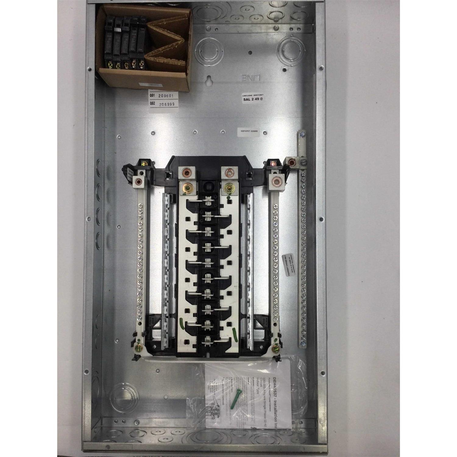 GE 200 Amp 20-Space 40-Circuit Main Lug Indoor Load Center Contractor Kit - Image 3