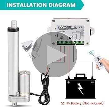 ECO-WORTHY Heavy Duty 330lbs Solar Tracker Linear Actuator Multi-function - Image 5