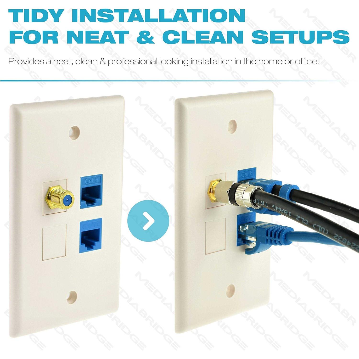 Mediabridge Wall Plate with F81 Jack - Image 5