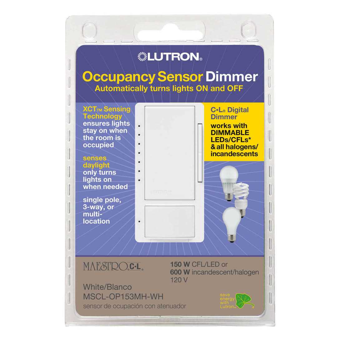 Lutron Motion Sensor & Dimmer, White - Image 4