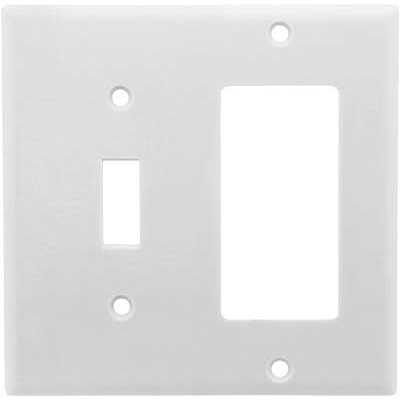 Hubbell P1326W Wallplate, 2-Gang 1) Decor 1) Blank, White - Image 3