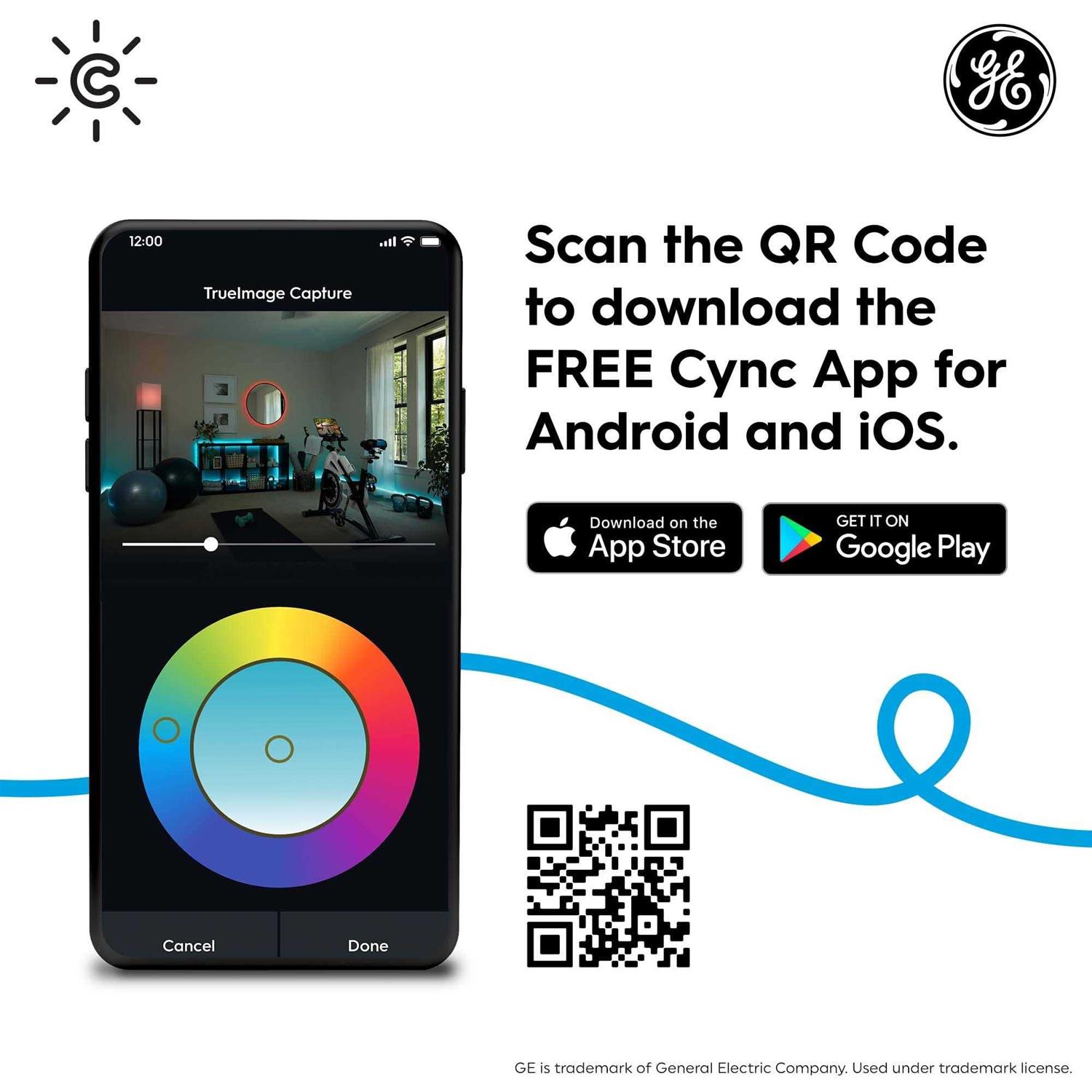 GE Cync Indoor Smart Plug, Bluetooth and Wi-Fi Smart Outlet Socket - Image 3