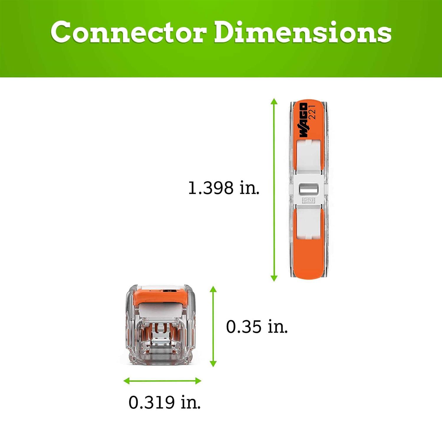 New Age America WAGO 221-2401 Inline Splicing Wire Connectors Pack - Image 4