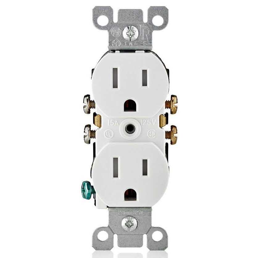 Leviton Tamper Resistant Duplex Receptacle T5320-W - Image 3