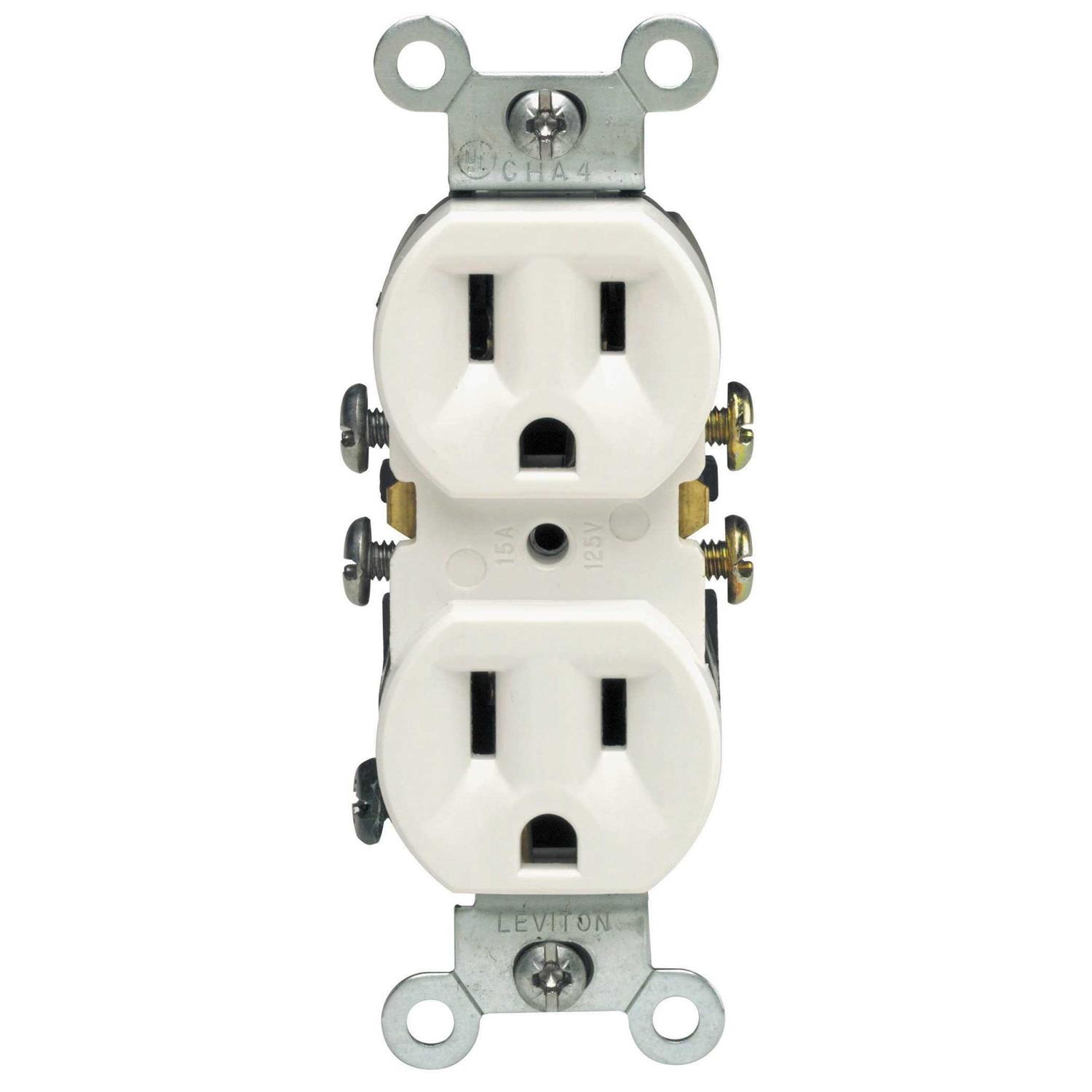 Leviton Grounded Duplex Outlet 10-Pack - Image 3