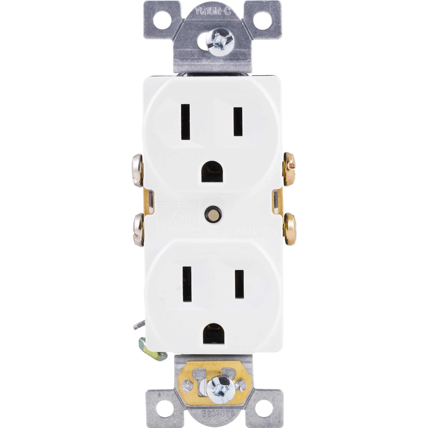 GE Heavy-Duty Grounding Duplex Receptacle Outlet