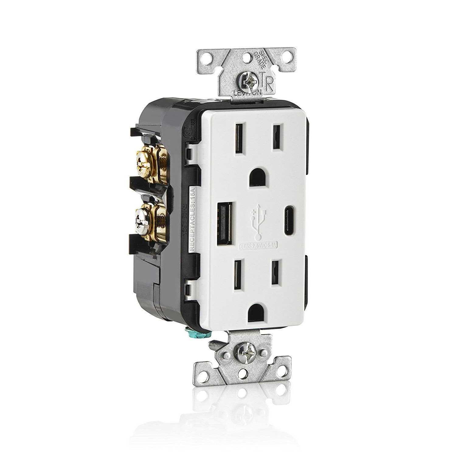 Leviton T5633-W USB Charger Receptacle - Image 2
