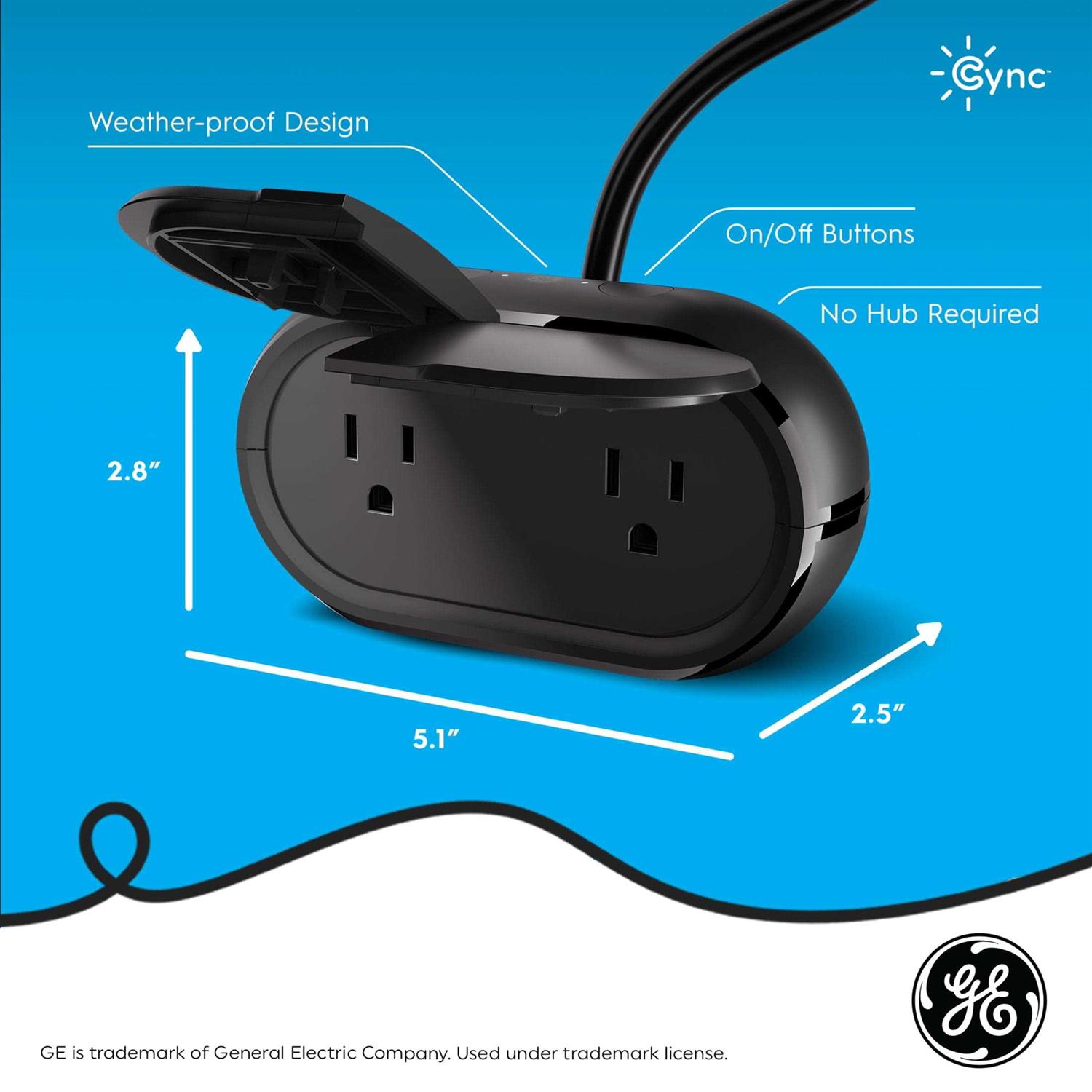 GE Cync Outdoor Smart Plug - Image 4