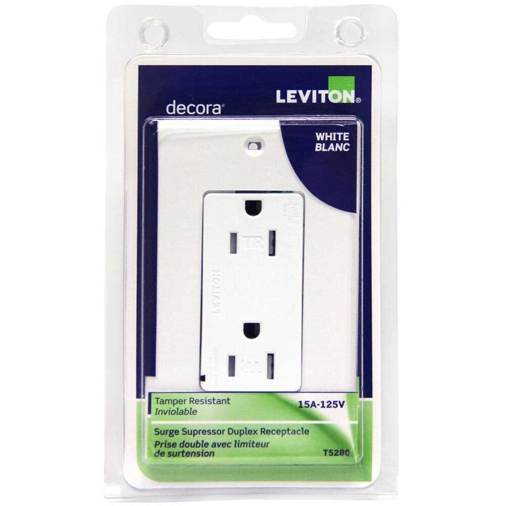 Leviton Surge Protection Receptacle T5280-W - Image 3
