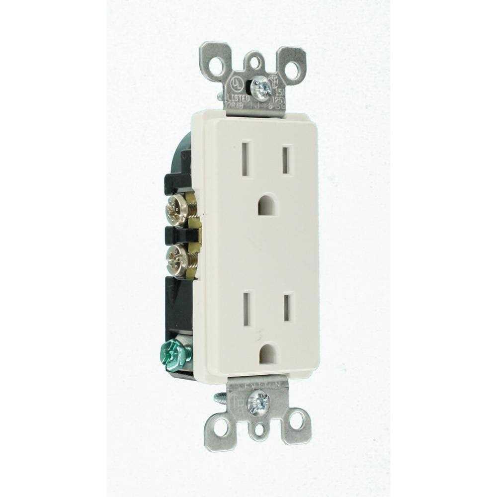 Leviton T5325-WMP Duplex Tamper Resistant Receptacle - Image 3
