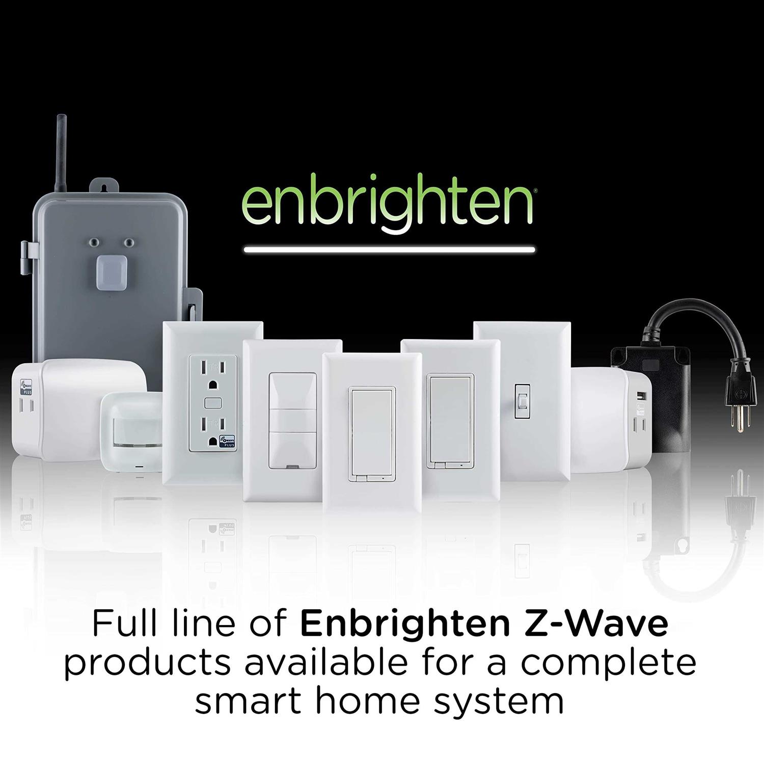Enbrighten Z-Wave Plus In-Wall Smart Paddle Switch 700 Series white/almond - Image 4