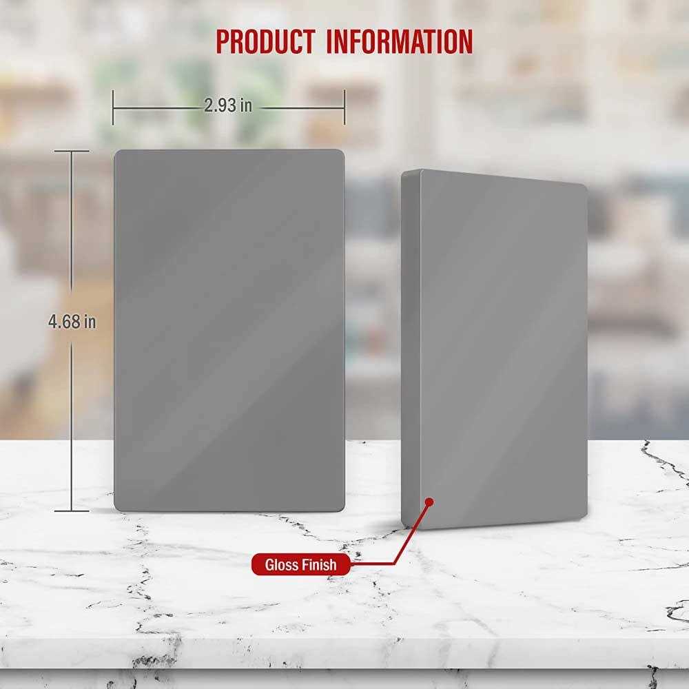 Enerlites 1-Gang Screwless Blank Wall Plate - Image 3