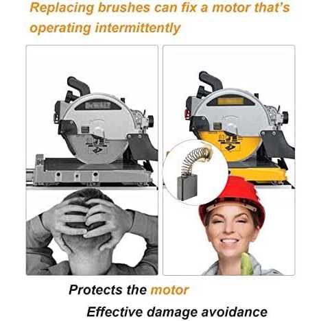 GYSXRDA Carbon Brushes Compatible for DeWalt D24000/DW713/DW715/DW716 - Image 3
