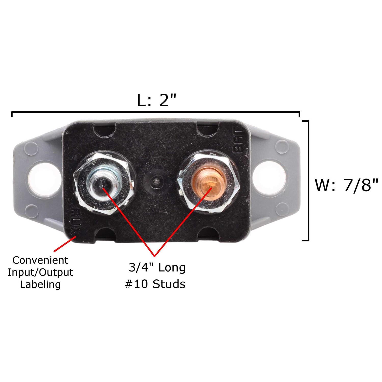 Fastronix 12V Type 1 Automatic Reset Circuit Breaker with Cover - Image 5