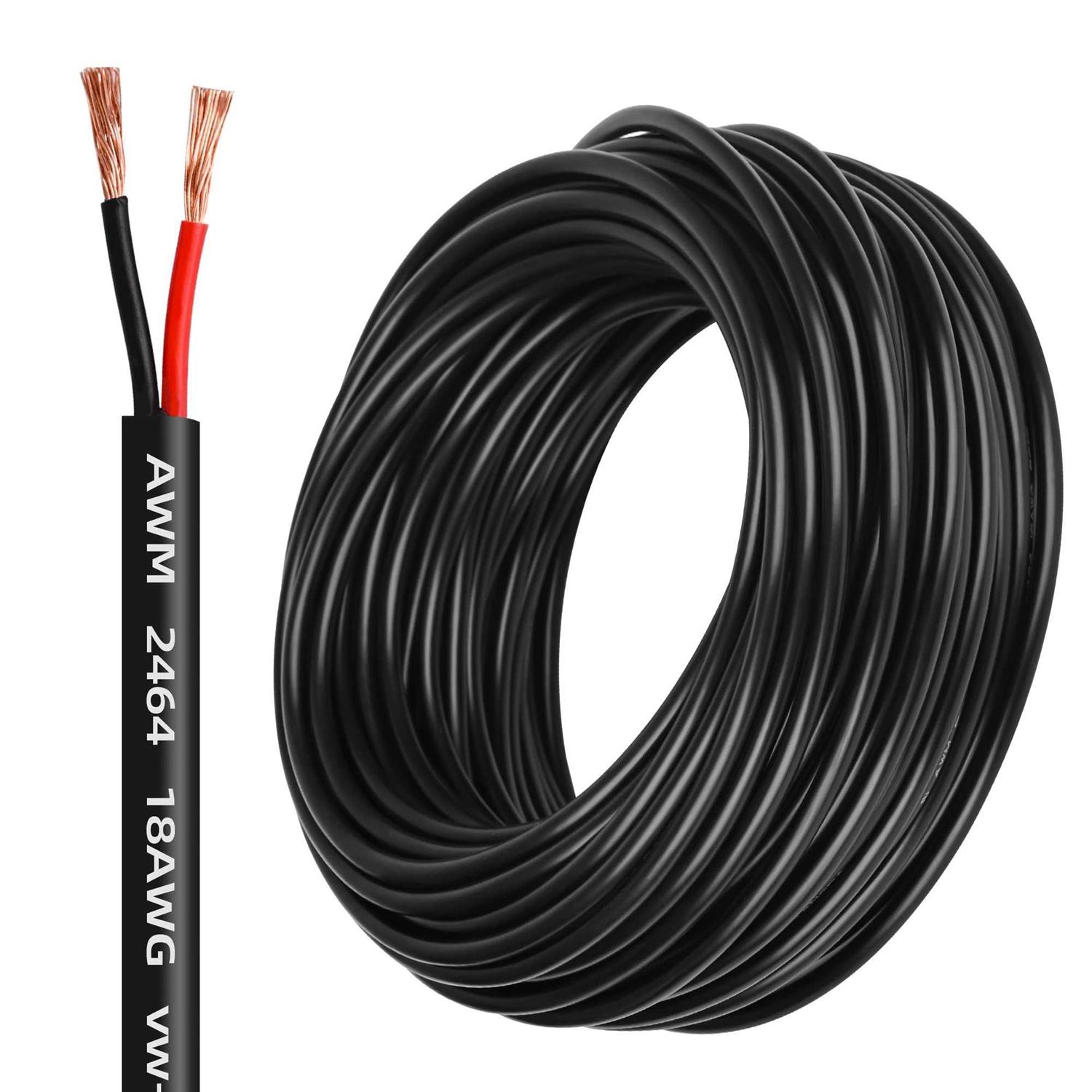 Gauge Electrical Wire 2 Conductor AWG Electrical Wire Stranded PVC Cord Oxygen-Free Copper Cable