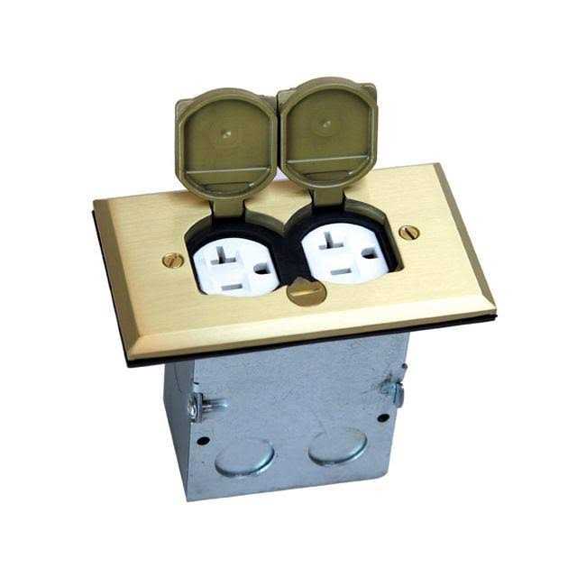 Enerlites Flip Lid Cover Floor Box kit 1-Gang Cover - Image 3