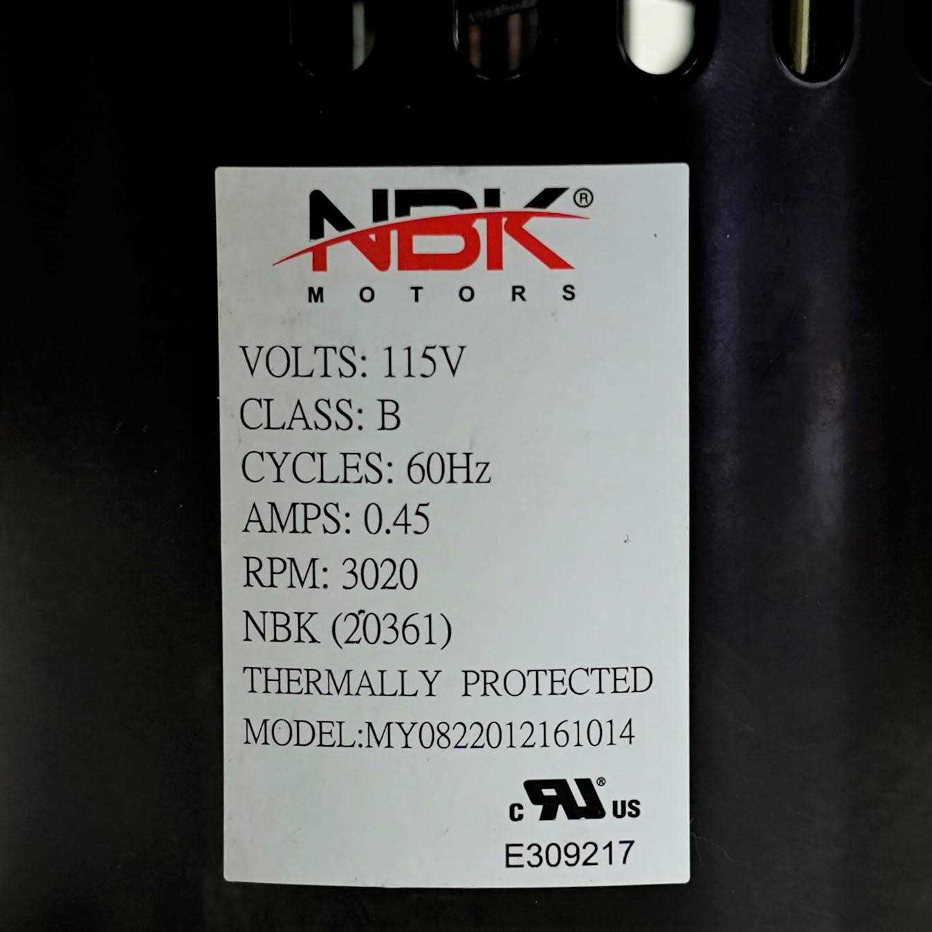 NBK Centrifugal Blower Motor Replacement for Dayton 1TDP3 4C443 Fasco 50748-D500 - Image 3