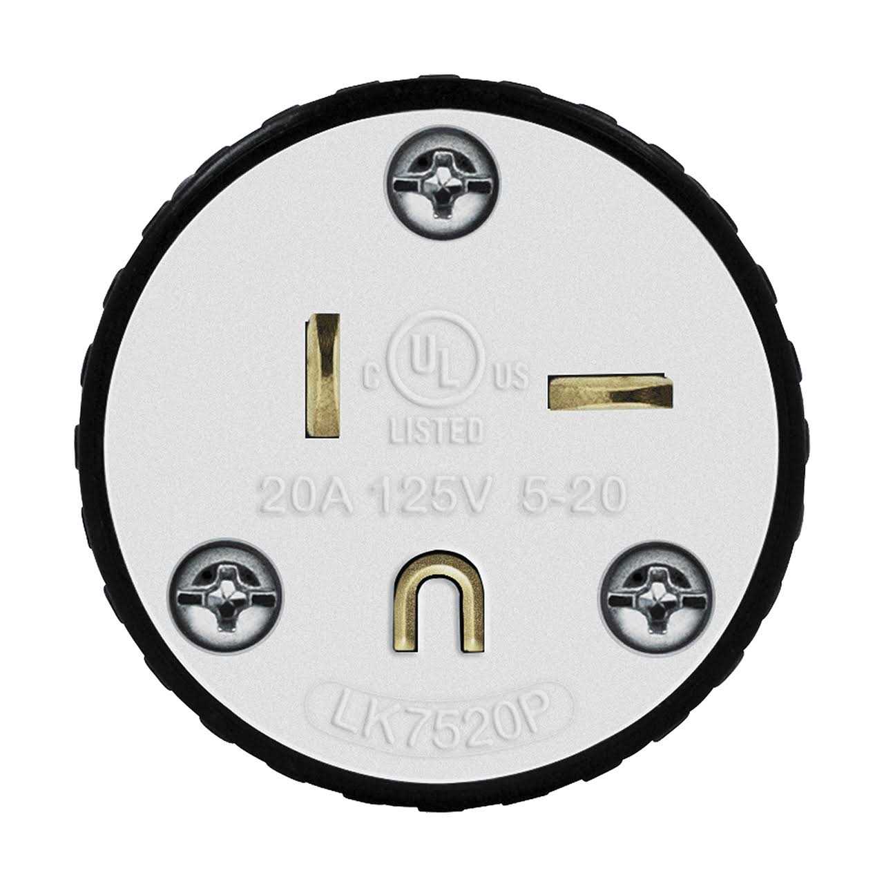 Enerlites Industrial Grade 20A 125V Straight Blade Plug 66210-BK - Image 5