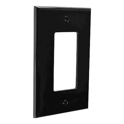Leviton Black 1-Gang Decorator/Rocker Wall Plate - Image 5