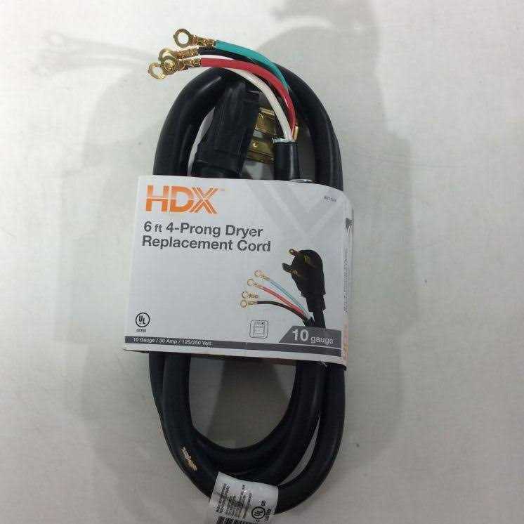 HDX 6 ft. 4-Wire Dryer Replacement Cord - Image 5