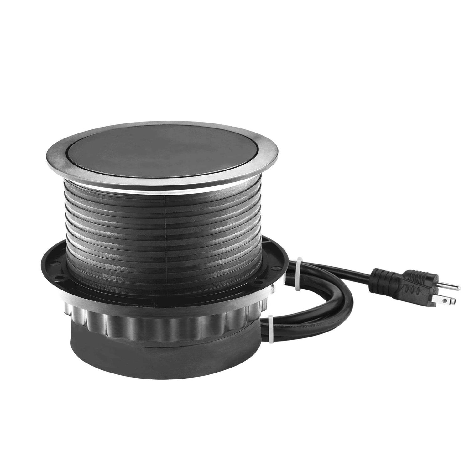 Link2Home 10-Watt Space Saver Pop Up-Outlet Fast Induction Charger with Type-C USB - Image 3