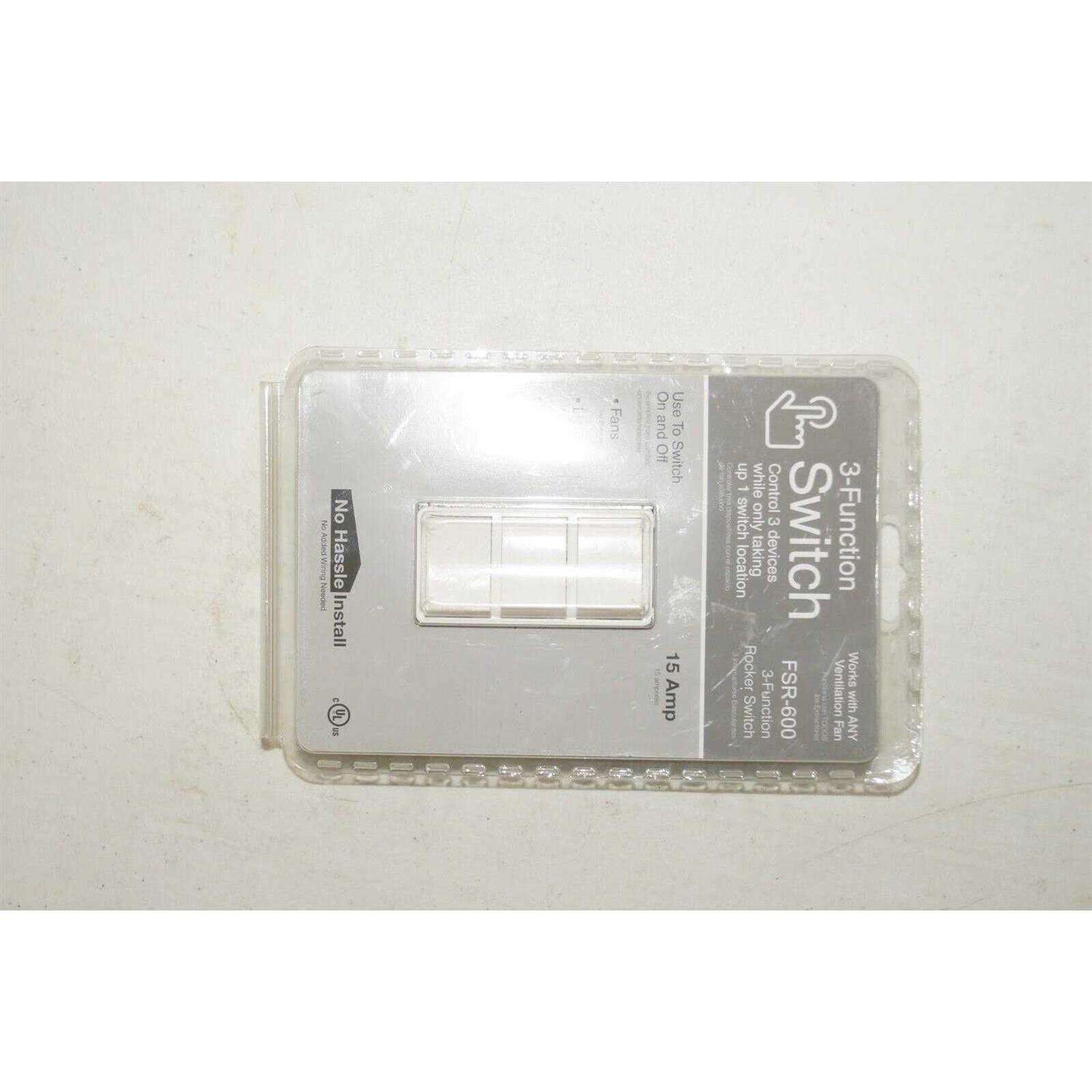 GTR Technologies INC 3-Function Rocker Combination Switch in White FSR ...