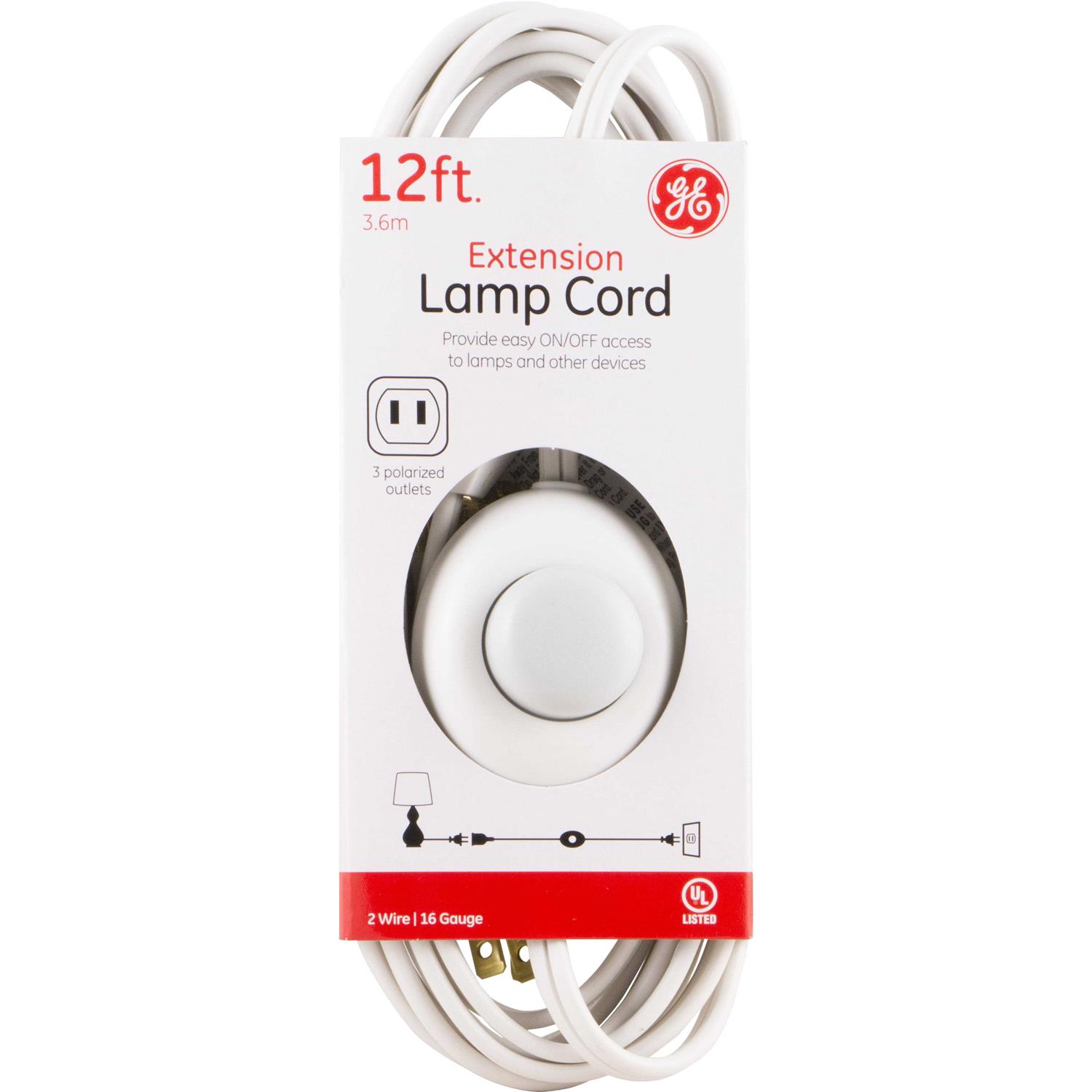 GE 3-Outlet Polarized Extension Cord with Switch - Image 5